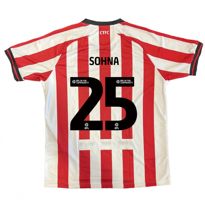Danxen Damen Harrison Sohna #25 Rot Weiß Schwarz Heimtrikot Trikot 2025/26 T-Shirt