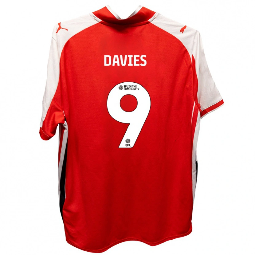 Danxen Damen Will Davies #9 Rot Weiß Heimtrikot Trikot 2025/26 T-Shirt