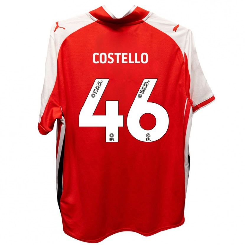 Danxen Damen Calum Costello #46 Rot Weiß Heimtrikot Trikot 2025/26 T-Shirt