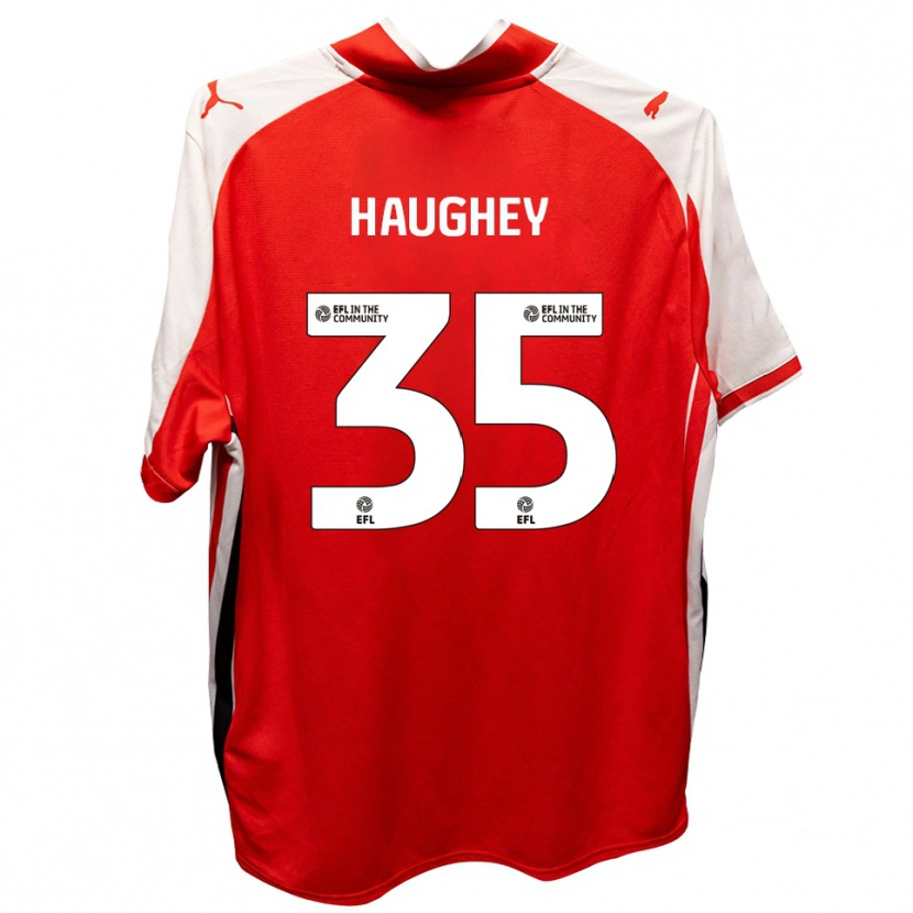 Danxen Damen Conor Haughey #35 Rot Weiß Heimtrikot Trikot 2025/26 T-Shirt