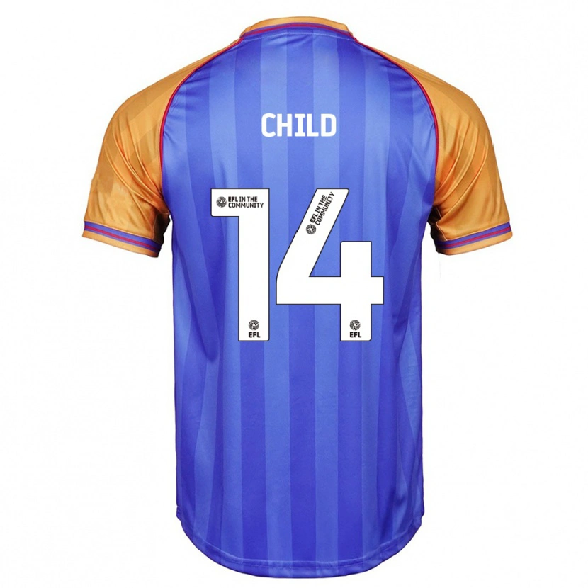 Danxen Damen Zoe Child #14 Blau Orange Heimtrikot Trikot 2025/26 T-Shirt
