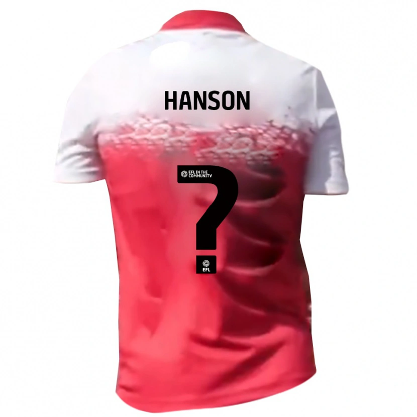 Danxen Damen Jacob Hanson #0 Rot Weiß Heimtrikot Trikot 2025/26 T-Shirt
