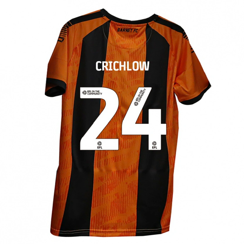 Danxen Damen Romoney Crichlow #24 Orange Schwarz Heimtrikot Trikot 2025/26 T-Shirt