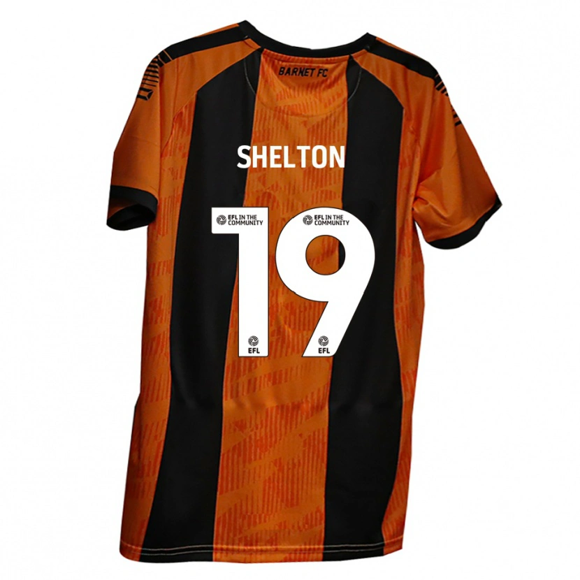 Danxen Damen Mark Shelton #19 Orange Schwarz Heimtrikot Trikot 2025/26 T-Shirt