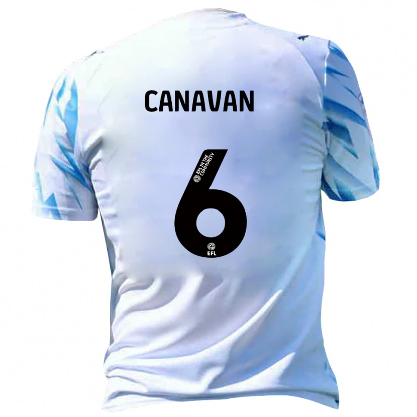Danxen Damen Niall Canavan #6 Weiß Himmelblau Heimtrikot Trikot 2025/26 T-Shirt