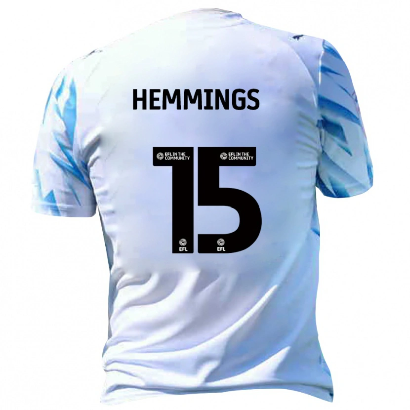 Danxen Damen Kane Hemmings #15 Weiß Himmelblau Heimtrikot Trikot 2025/26 T-Shirt