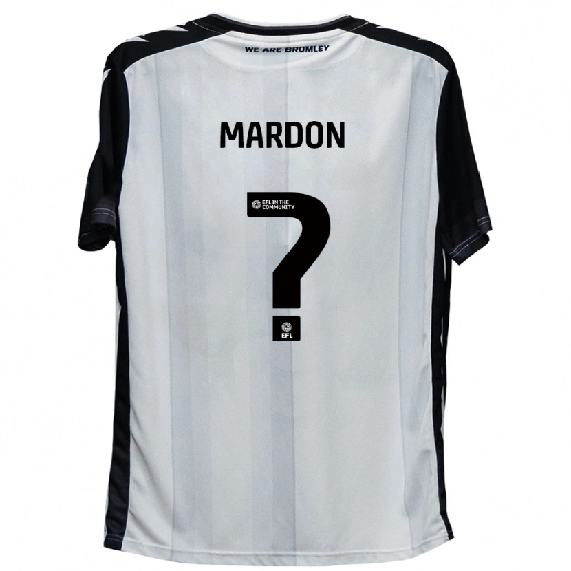 Danxen Damen Frankie Mardon #0 Weiß Schwarz Heimtrikot Trikot 2025/26 T-Shirt