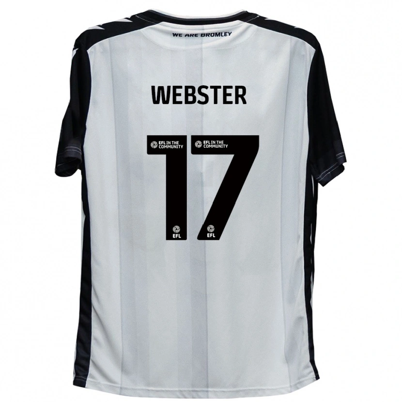Danxen Damen Byron Webster #17 Weiß Schwarz Heimtrikot Trikot 2025/26 T-Shirt