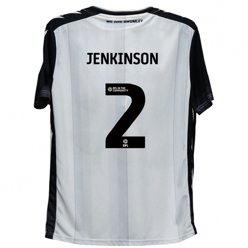 Danxen Damen Carl Jenkinson #2 Weiß Schwarz Heimtrikot Trikot 2025/26 T-Shirt