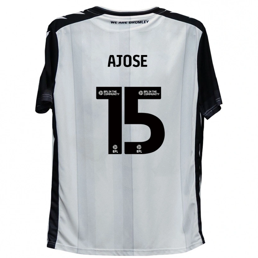Danxen Damen Zac Ajose #15 Weiß Schwarz Heimtrikot Trikot 2025/26 T-Shirt