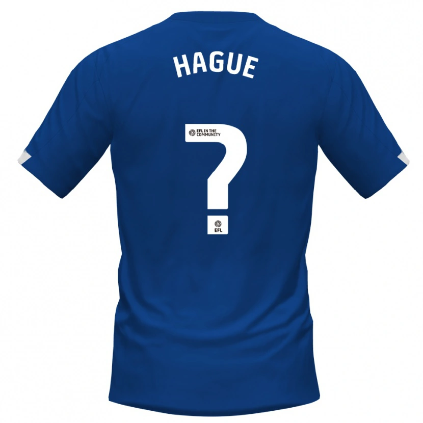 Danxen Damen Jon Hague #0 Blau Weiß Heimtrikot Trikot 2025/26 T-Shirt