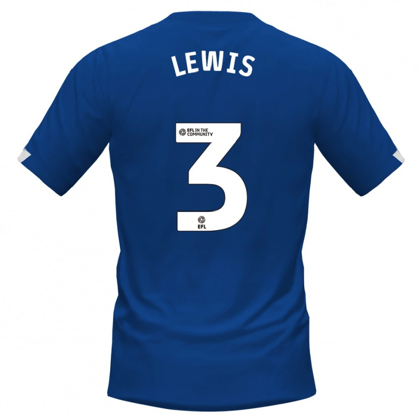 Danxen Damen Adam Lewis #3 Blau Weiß Heimtrikot Trikot 2025/26 T-Shirt
