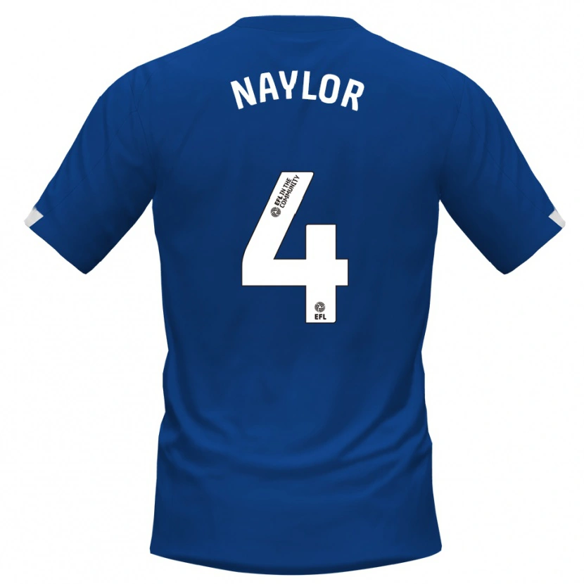 Danxen Damen Tom Naylor #4 Blau Weiß Heimtrikot Trikot 2025/26 T-Shirt