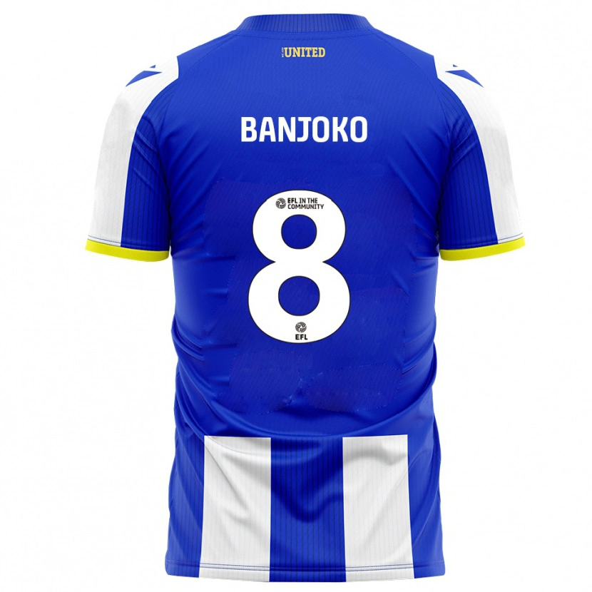 Danxen Damen Daniel Banjoko #8 Blau Weiß Heimtrikot Trikot 2025/26 T-Shirt