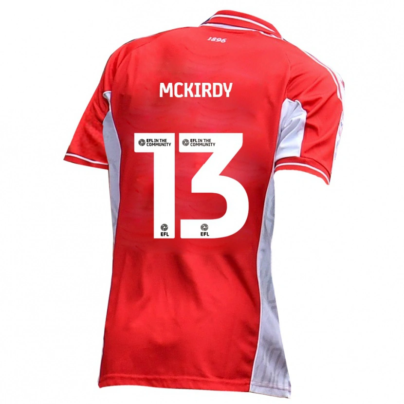 Danxen Damen Harry Mckirdy #13 Rot Weiß Heimtrikot Trikot 2025/26 T-Shirt