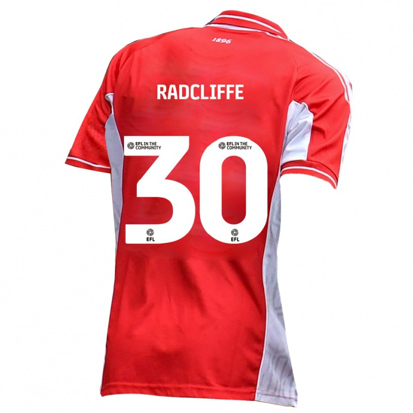 Danxen Damen Ben Radcliffe #30 Rot Weiß Heimtrikot Trikot 2025/26 T-Shirt