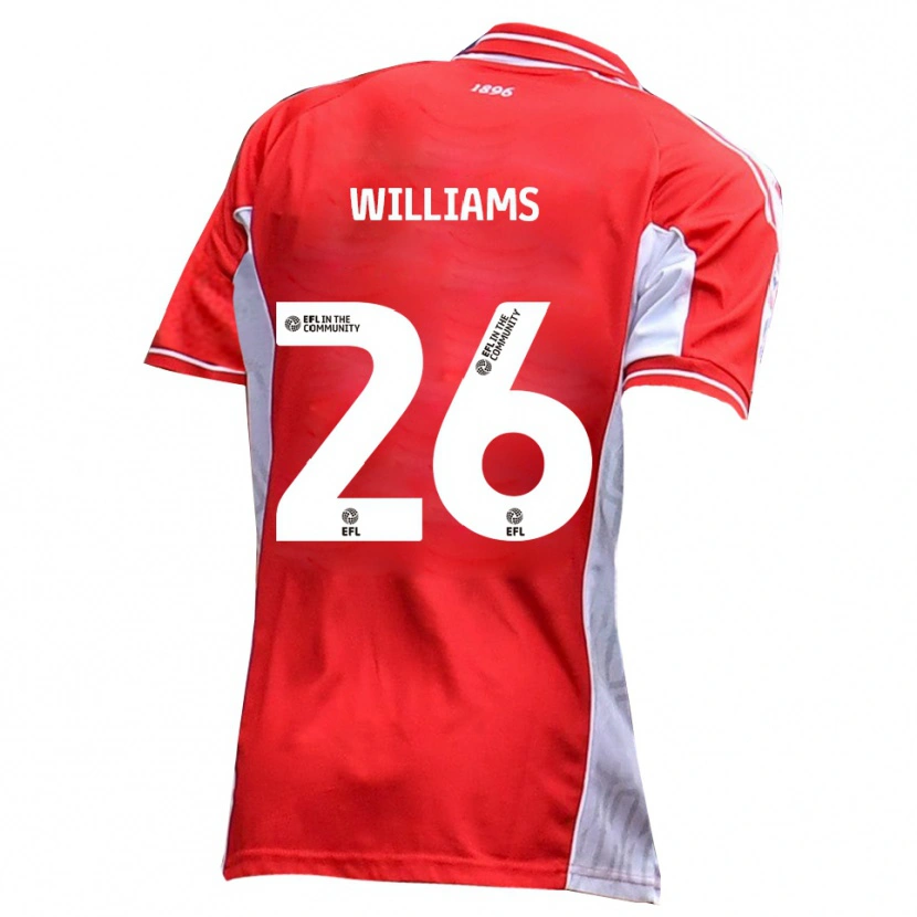 Danxen Damen Jay Williams #26 Rot Weiß Heimtrikot Trikot 2025/26 T-Shirt
