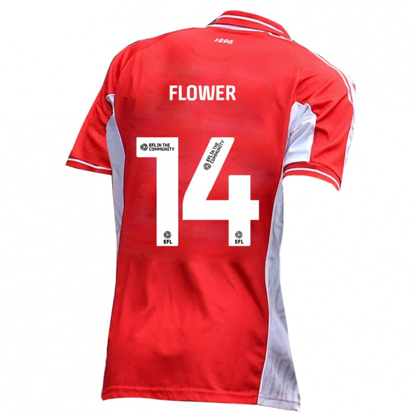 Danxen Damen Louis Flower #14 Rot Weiß Heimtrikot Trikot 2025/26 T-Shirt
