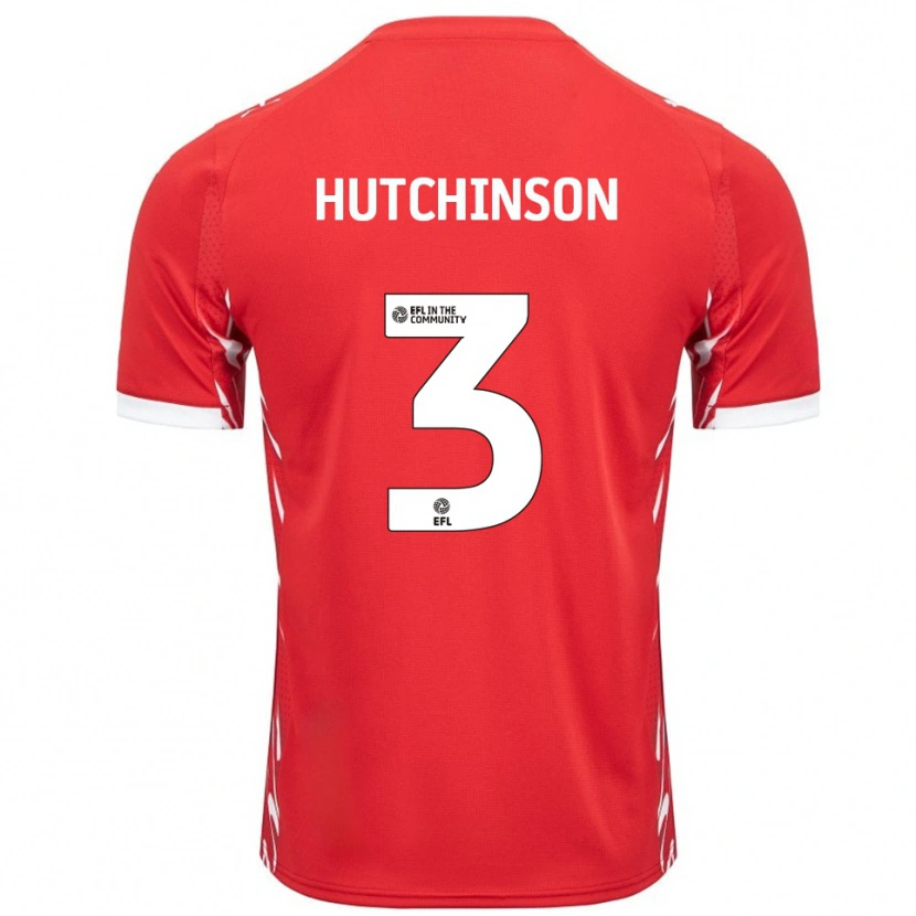 Danxen Damen Reece Hutchinson #3 Rot Weiß Heimtrikot Trikot 2025/26 T-Shirt