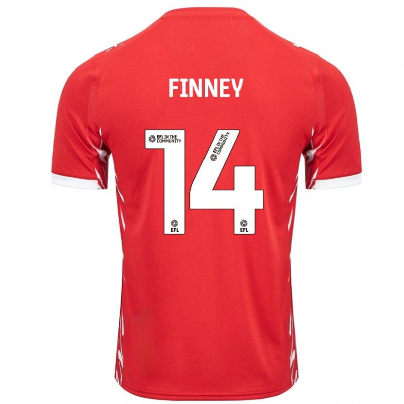 Danxen Damen Charlie Finney #14 Rot Weiß Heimtrikot Trikot 2025/26 T-Shirt