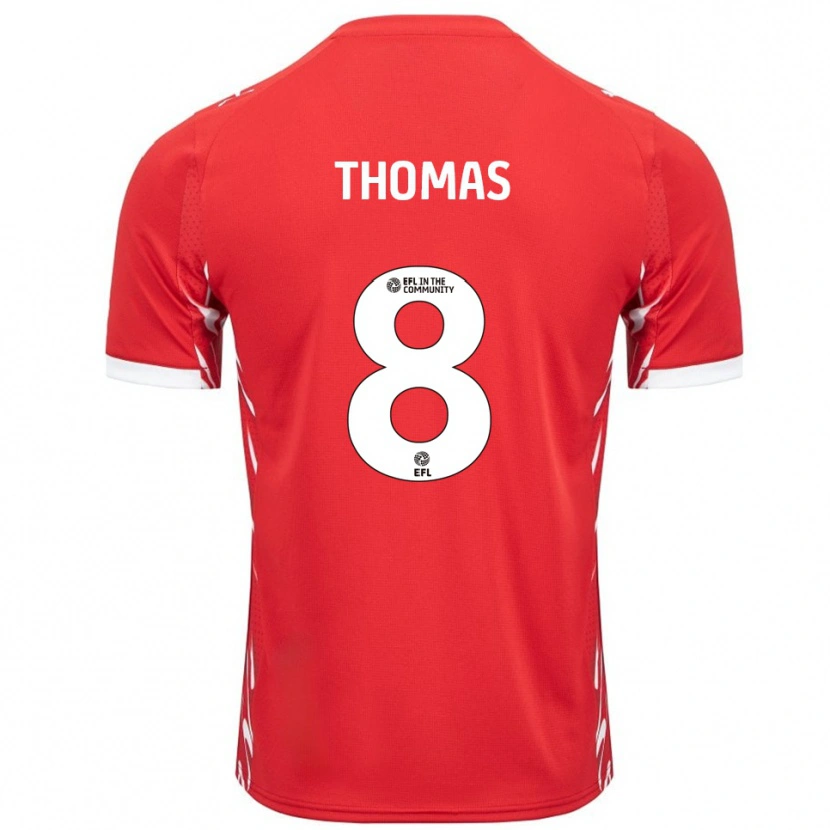 Danxen Damen Conor Thomas #8 Rot Weiß Heimtrikot Trikot 2025/26 T-Shirt