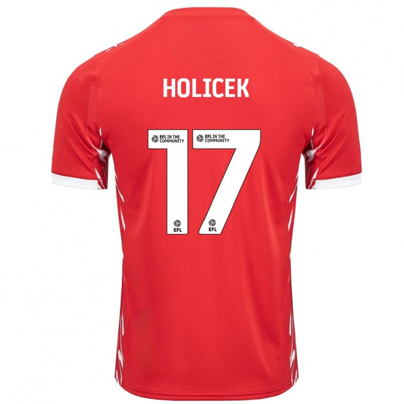 Danxen Damen Matus Holicek #17 Rot Weiß Heimtrikot Trikot 2025/26 T-Shirt