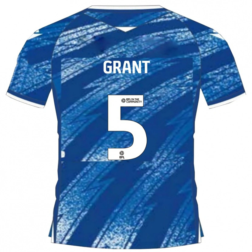 Danxen Damen Nayan Grant #5 Blau Weiß Heimtrikot Trikot 2025/26 T-Shirt