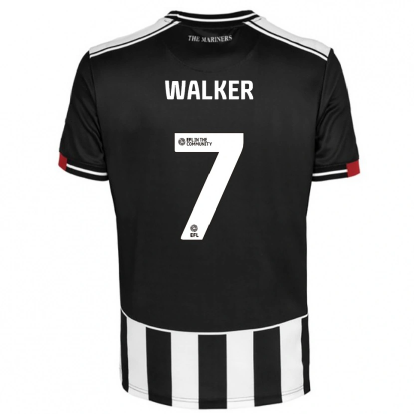 Danxen Damen Jamie Walker #7 Schwarz Weiß Rot Heimtrikot Trikot 2025/26 T-Shirt