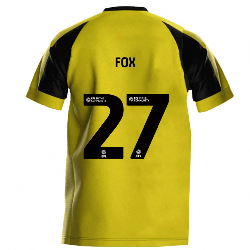 Danxen Damen Ben Fox #27 Gelb Grau Heimtrikot Trikot 2025/26 T-Shirt
