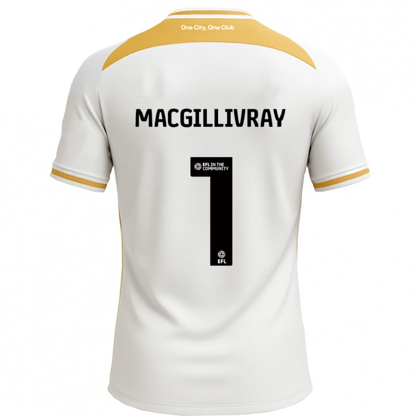 Danxen Damen Craig Macgillivray #1 Weiß Gold Heimtrikot Trikot 2025/26 T-Shirt