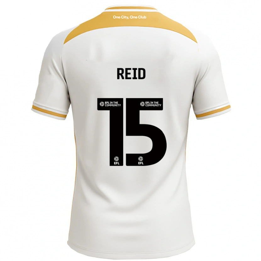 Danxen Damen Mia Reid #15 Weiß Gold Heimtrikot Trikot 2025/26 T-Shirt