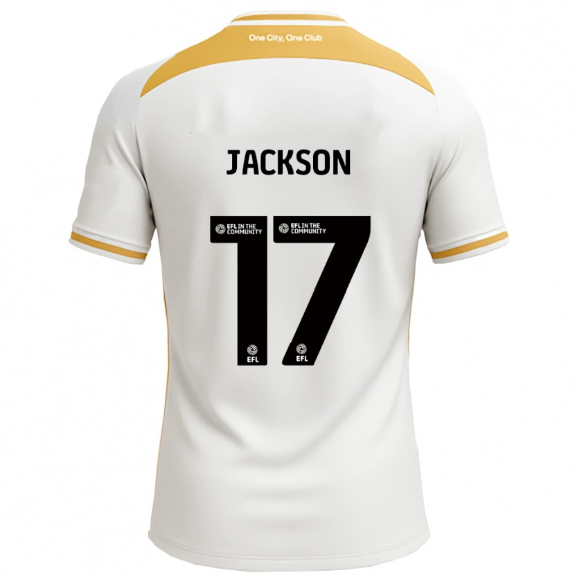 Danxen Damen Cayleigh Jackson #17 Weiß Gold Heimtrikot Trikot 2025/26 T-Shirt