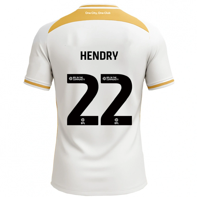 Danxen Damen Callum Hendry #22 Weiß Gold Heimtrikot Trikot 2025/26 T-Shirt