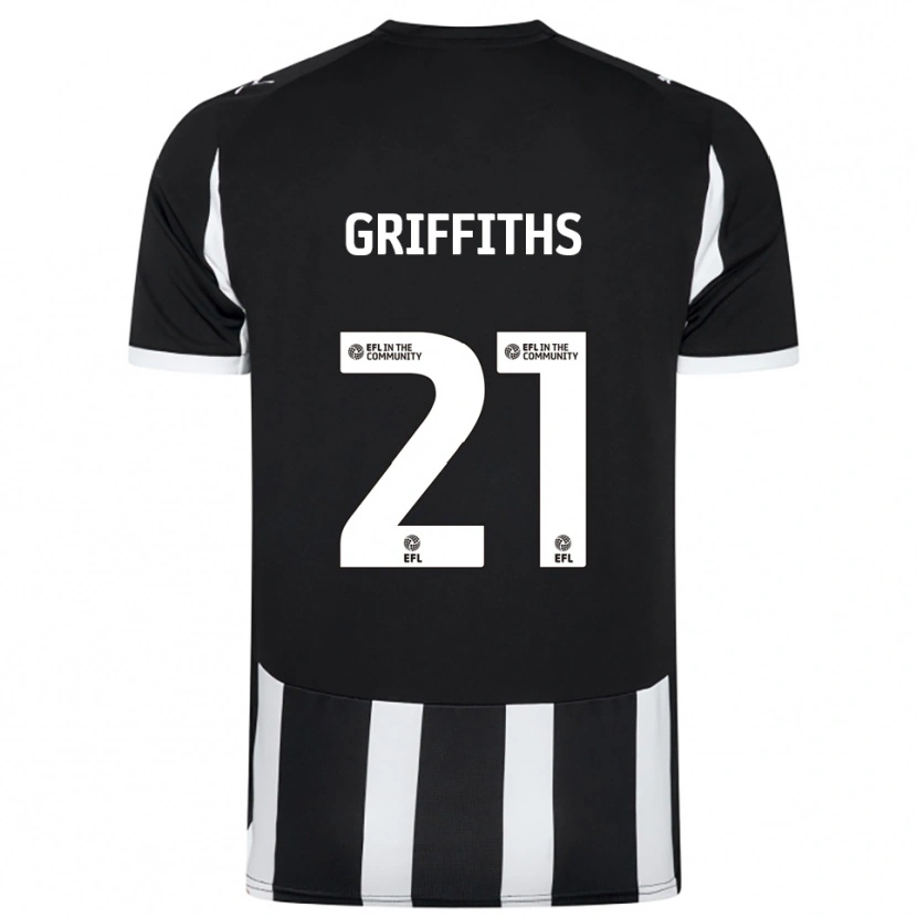 Danxen Damen Harry Griffiths #21 Schwarz Weiß Heimtrikot Trikot 2025/26 T-Shirt