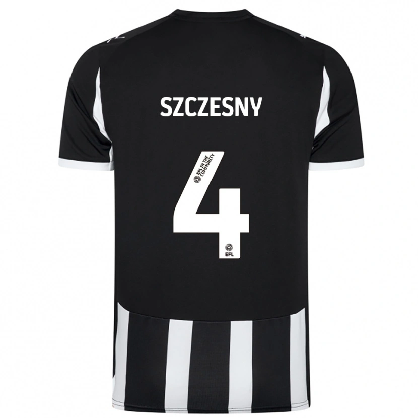 Danxen Damen Nikos Szczesny #4 Schwarz Weiß Heimtrikot Trikot 2025/26 T-Shirt