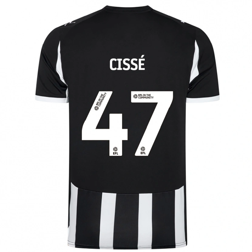 Danxen Damen Cassius Cissé #47 Schwarz Weiß Heimtrikot Trikot 2025/26 T-Shirt