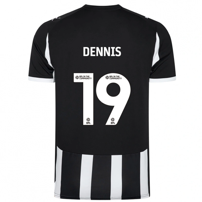 Danxen Damen Matthew Dennis #19 Schwarz Weiß Heimtrikot Trikot 2025/26 T-Shirt
