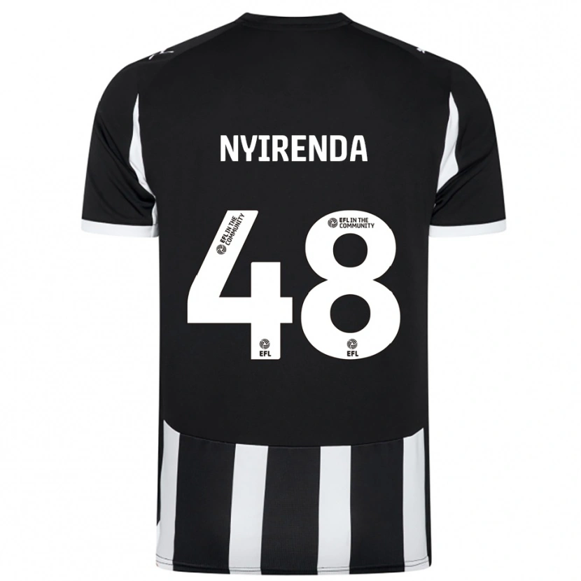 Danxen Damen Themba Nyirenda #48 Schwarz Weiß Heimtrikot Trikot 2025/26 T-Shirt