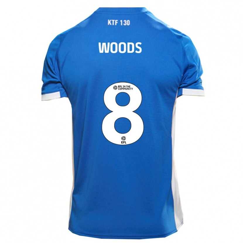 Danxen Damen Ryan Woods #8 Blau Weiß Heimtrikot Trikot 2025/26 T-Shirt