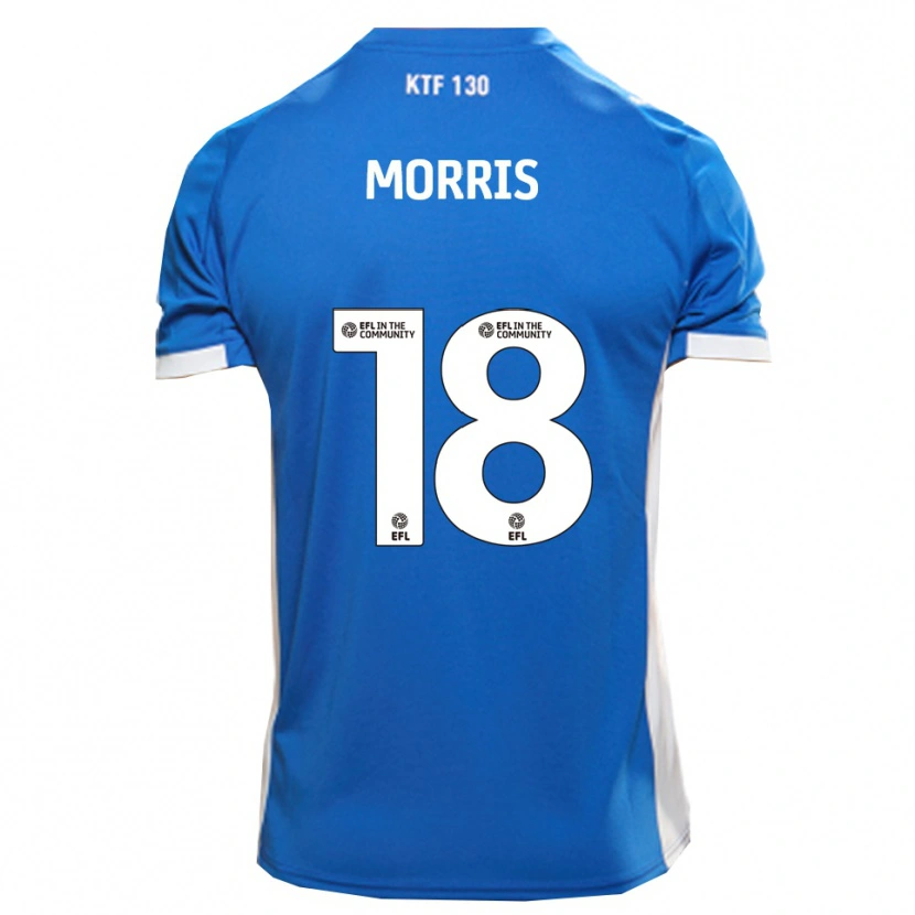 Danxen Damen Kieron Morris #18 Blau Weiß Heimtrikot Trikot 2025/26 T-Shirt