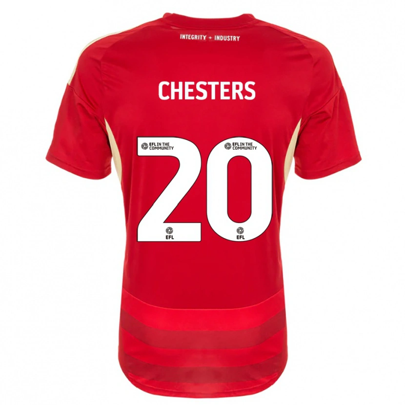 Danxen Damen Dan Chesters #20 Rot Weiß Heimtrikot Trikot 2025/26 T-Shirt