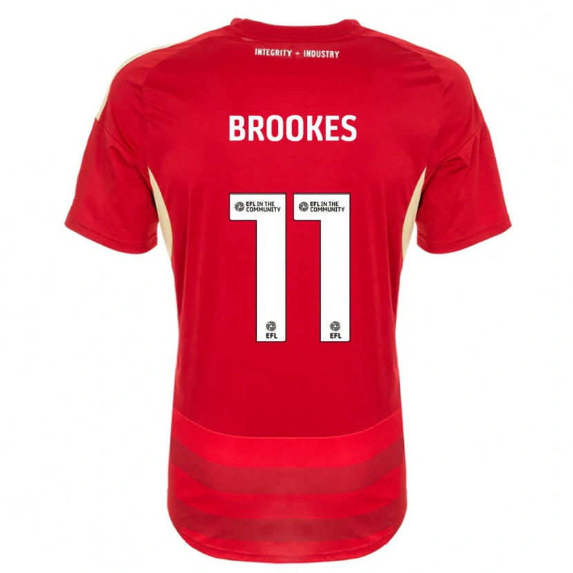 Danxen Damen Evie Brookes #11 Rot Weiß Heimtrikot Trikot 2025/26 T-Shirt