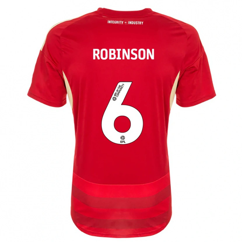 Danxen Damen Lily Robinson #6 Rot Weiß Heimtrikot Trikot 2025/26 T-Shirt