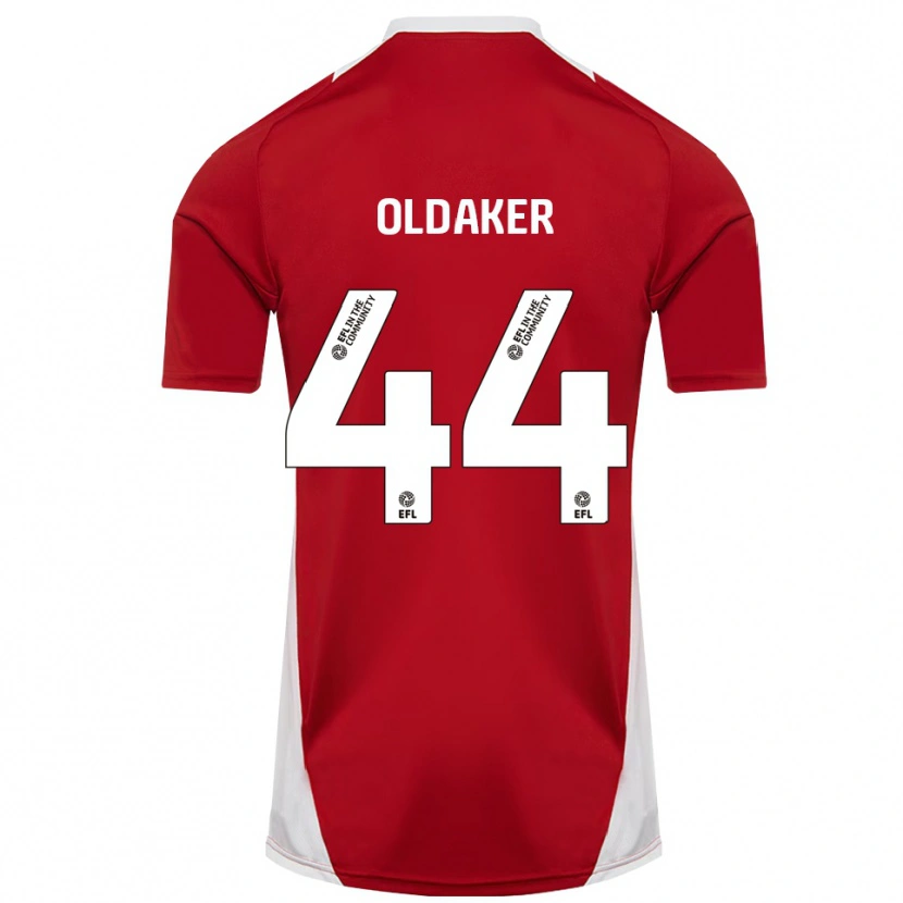 Danxen Damen Darren Oldaker #44 Rot Weiß Gold Heimtrikot Trikot 2025/26 T-Shirt