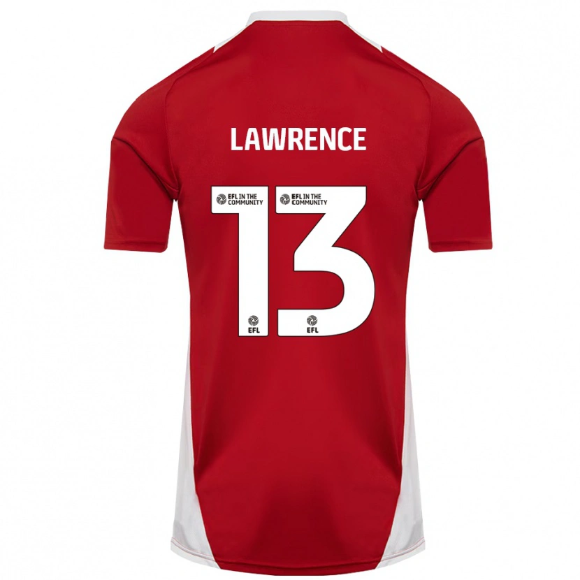 Danxen Damen Charlie Lawrence #13 Rot Weiß Gold Heimtrikot Trikot 2025/26 T-Shirt