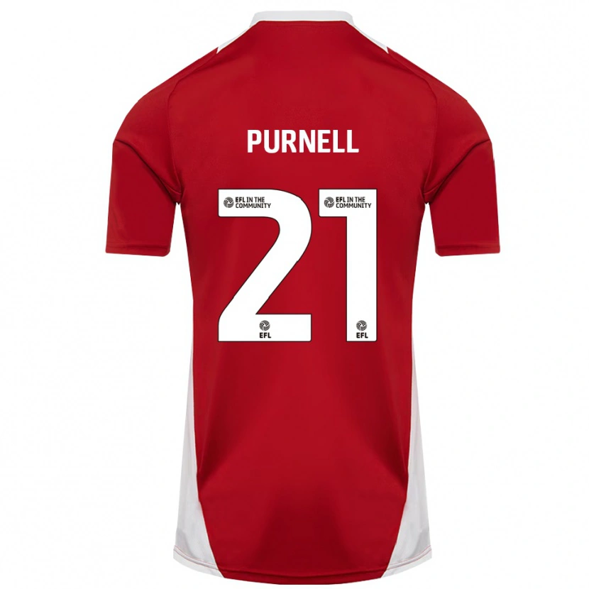 Danxen Damen Grace Purnell #21 Rot Weiß Gold Heimtrikot Trikot 2025/26 T-Shirt
