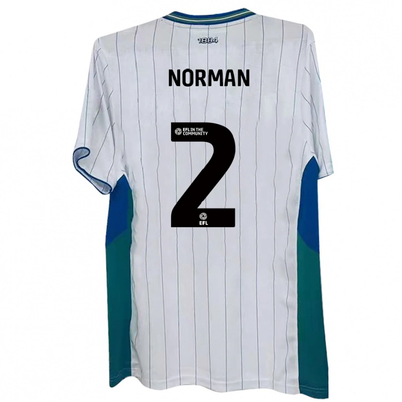 Danxen Damen Cameron Norman #2 Weiß Grün Blau Heimtrikot Trikot 2025/26 T-Shirt