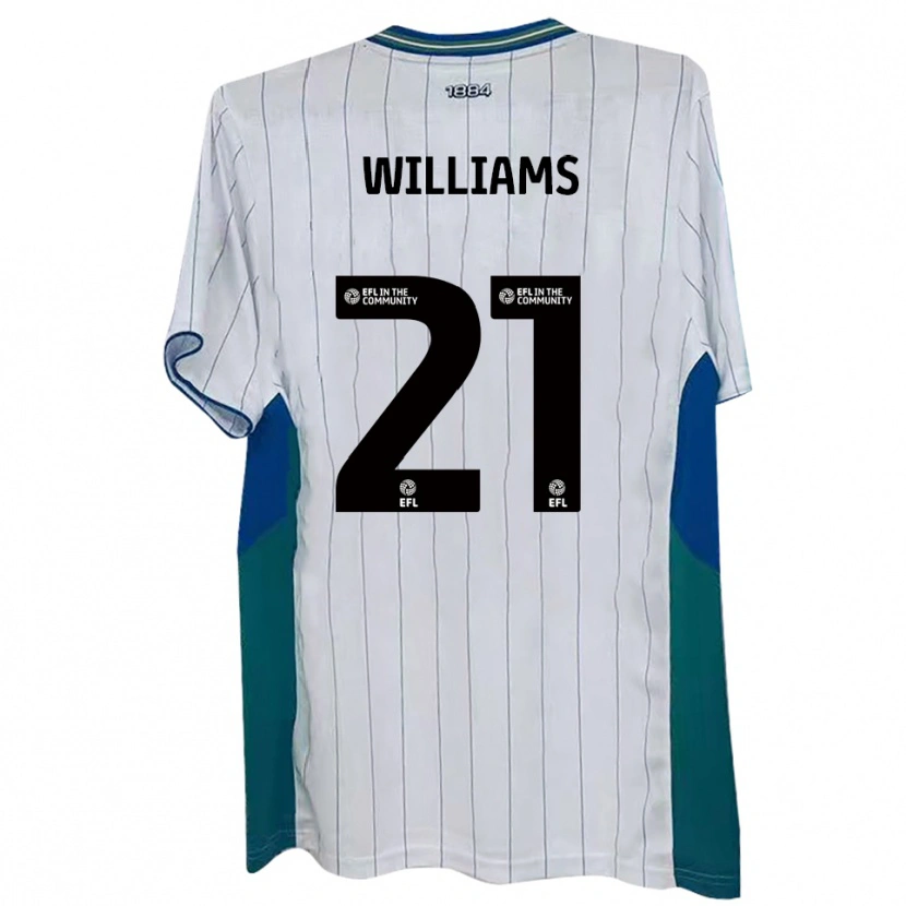 Danxen Damen Josh Williams #21 Weiß Grün Blau Heimtrikot Trikot 2025/26 T-Shirt