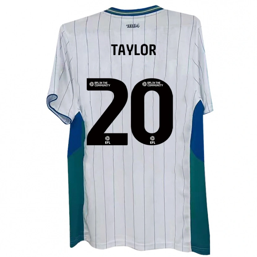 Danxen Damen Sam Taylor #20 Weiß Grün Blau Heimtrikot Trikot 2025/26 T-Shirt