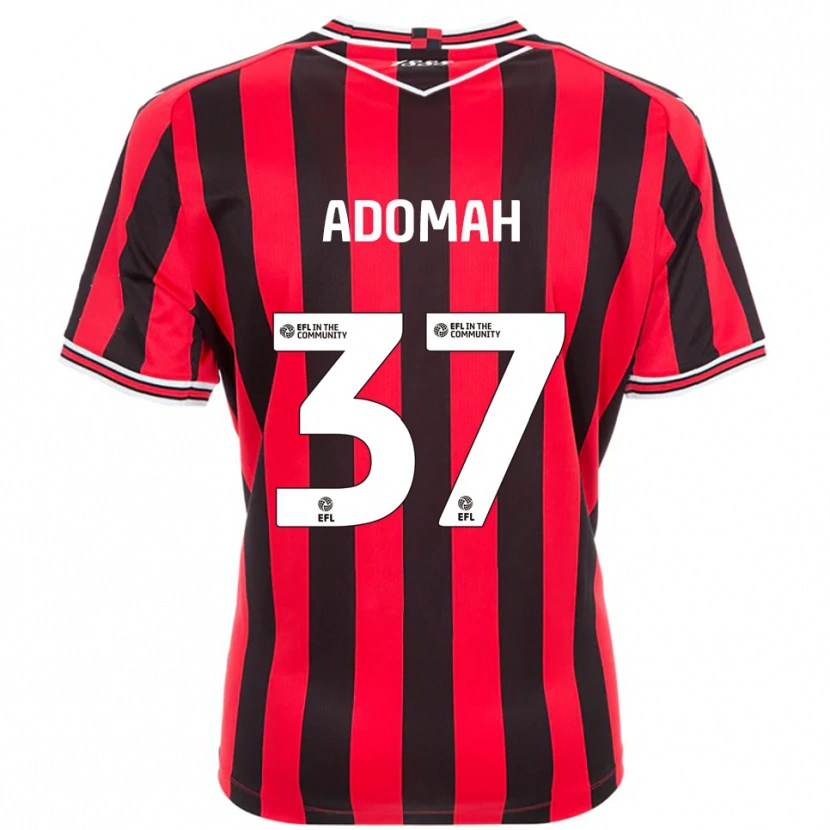 Danxen Damen Albert Adomah #37 Rot Schwarz Heimtrikot Trikot 2025/26 T-Shirt